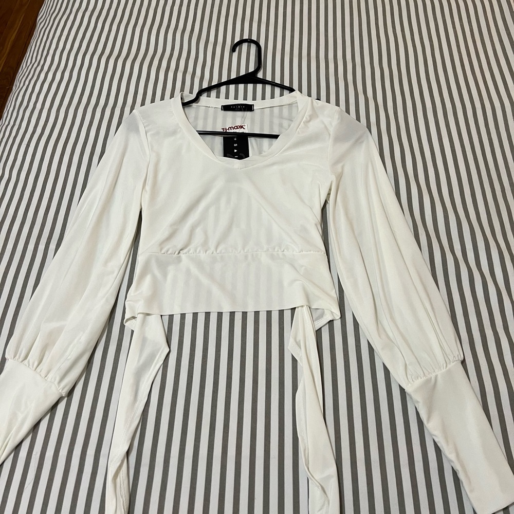 Silky long sleeve top
